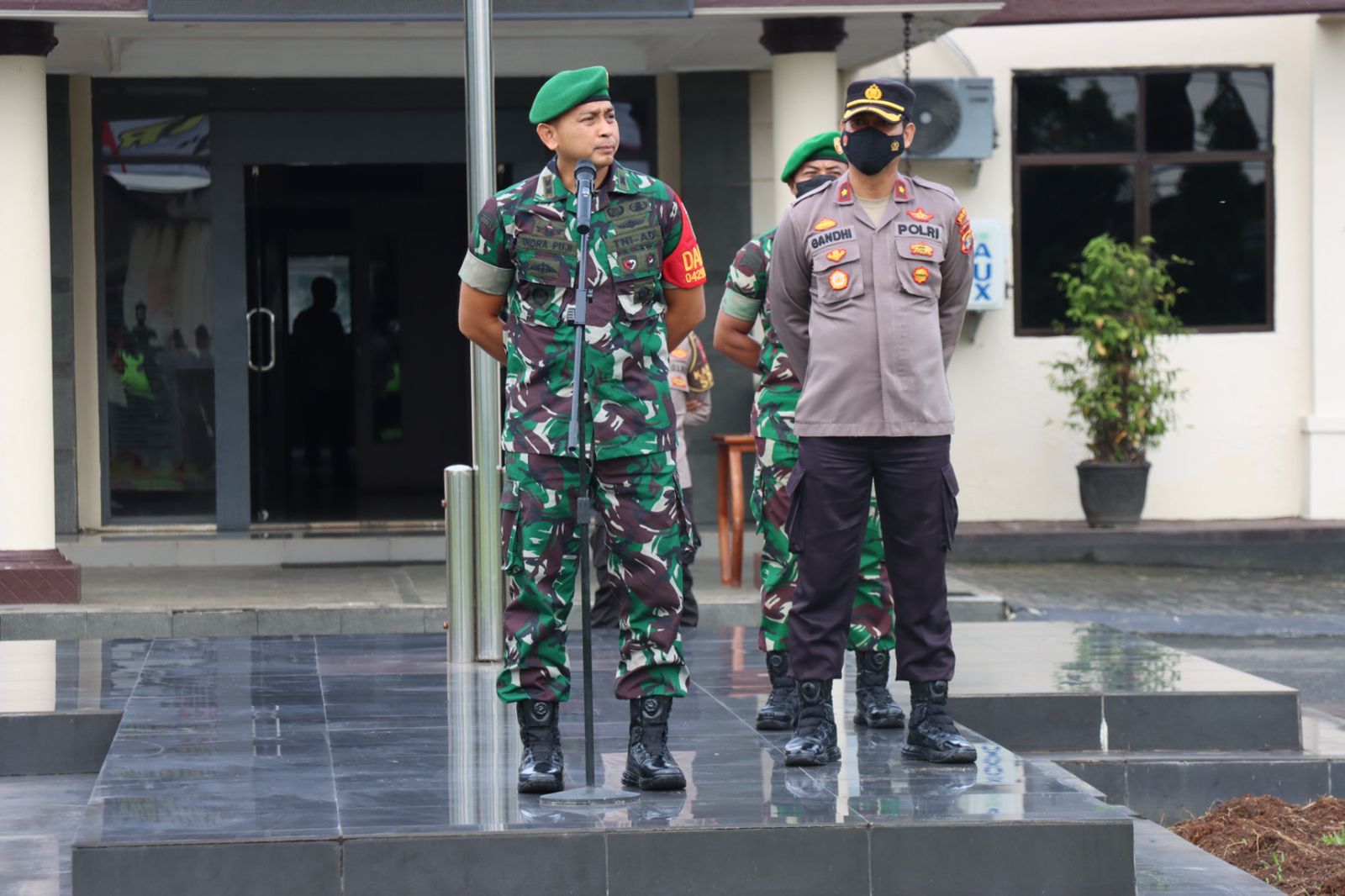 Sinergitas TNI-Polri, Polres Lampung Timur Bersama Kodim 0429/LT Melaksanakan Apel Bersama